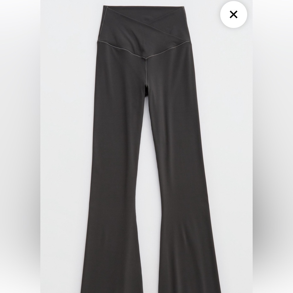 Charcoal Grey Aerie Flare leggings